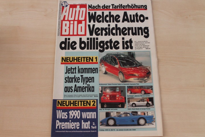 Deckblatt Auto Bild (03/1990)
